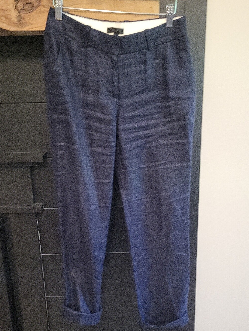 J. Crew Womens Navy Tailored Dress Pants